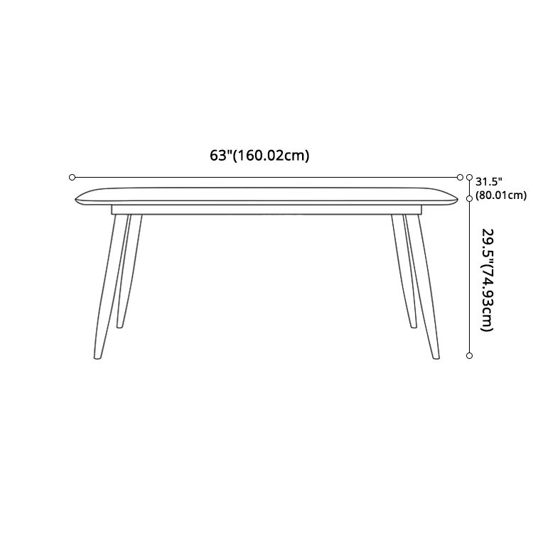 Glam Sintered Stone Dining Room Set Standard Height with Gold Base Dining Set