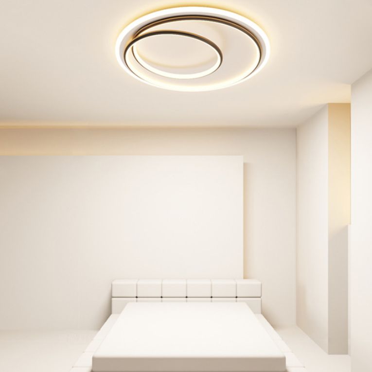 1-Light Ring Led Flush Ceiling Lights Modern Style Metal Led Flush Mount Ceiling Light Fixtures
