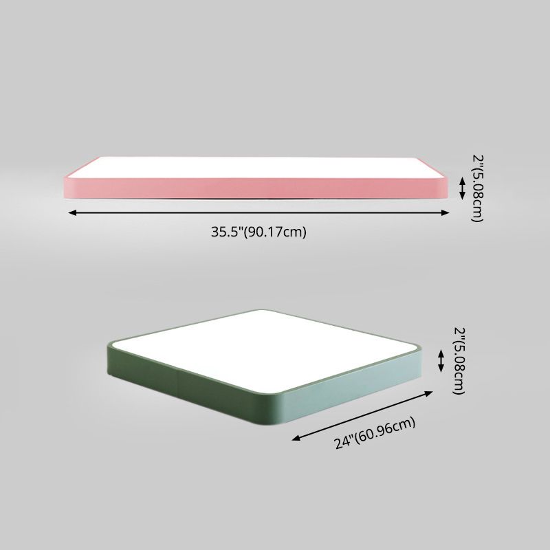 Lámpara de techo empotrada de acrílico de estilo moderno, luces geométricas de montaje empotrado de 1 luz