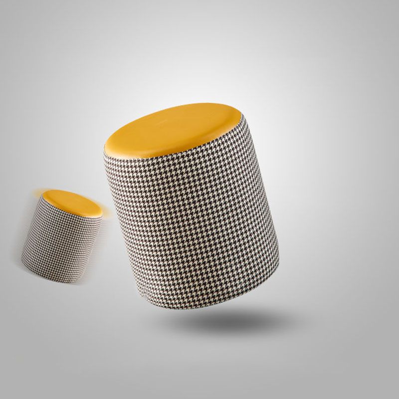 Modern Stain Resistant Pouf Round Shape Pouf for Living Room