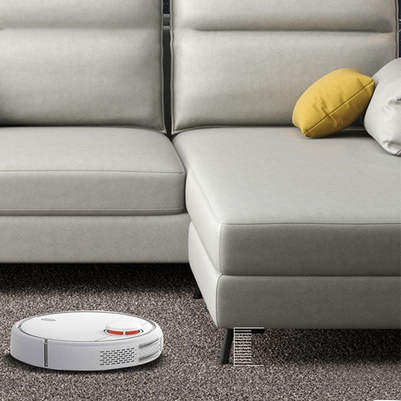 Faux Leather L-Shape Sectional with Pillow Back for Four People