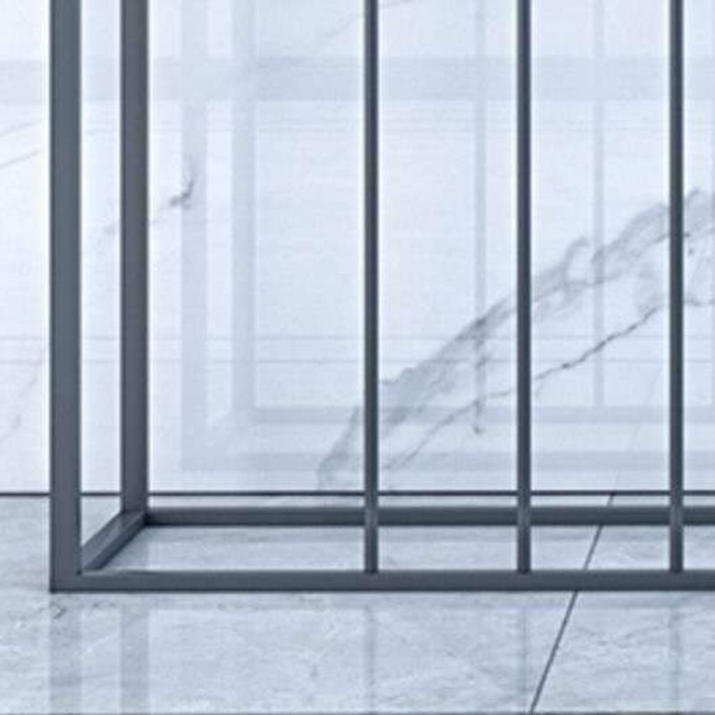 29.53" Tall Modern Accent Table Iron Console Table with 1 Shelf
