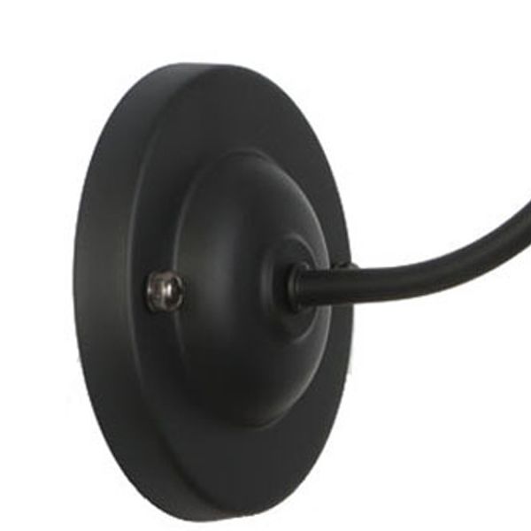 Geometric Wall Sconce Lighting Industrial Style Glass 1 Head Wall Mounted Light Fixture in Black