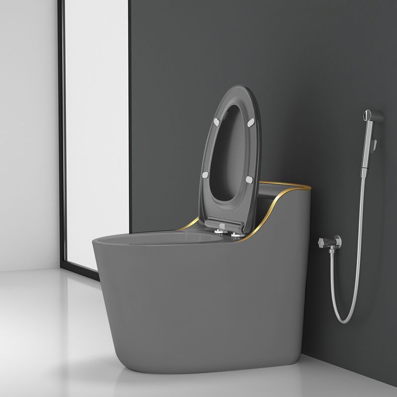 Modern Toilet Bowl Siphon Jet Toilet with Slow Close Seat for Bathroom