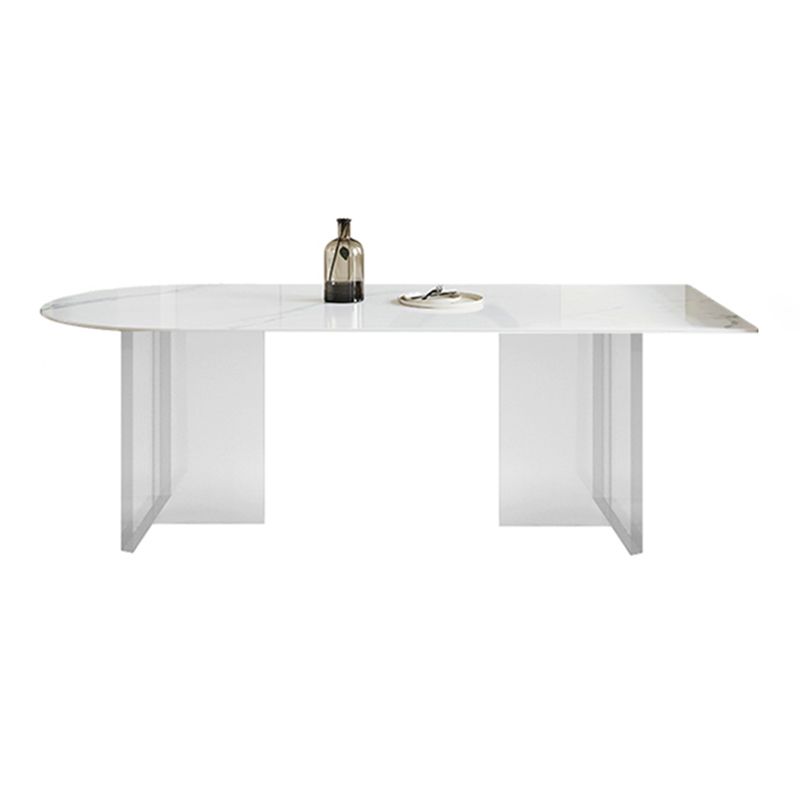 Modern 1/2/3/4/5 Pieces Dining Set Rectangle Acrylic Dining Table Set