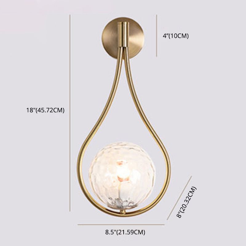 Luce appesa a parete palla postmoderna 1 Light Fun a parete da letto leggero