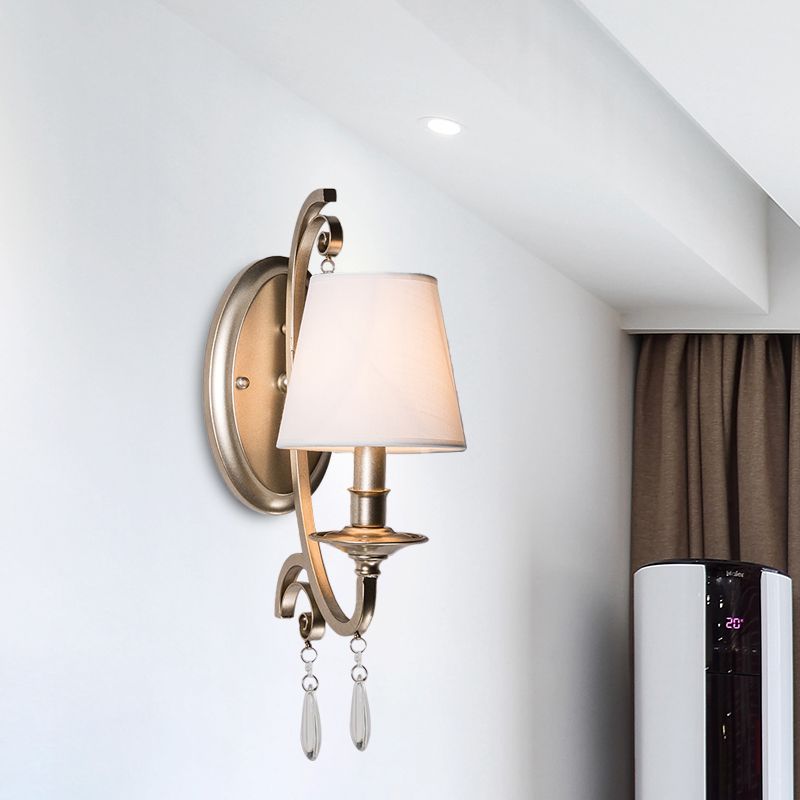 Crim-cristal en laiton conique / bougie en laiton