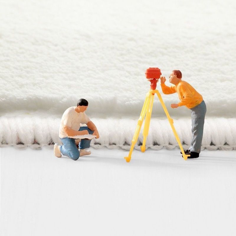 Bloque de color blanco alfombra poliéster alfombra moderna alfombra para sala de estar