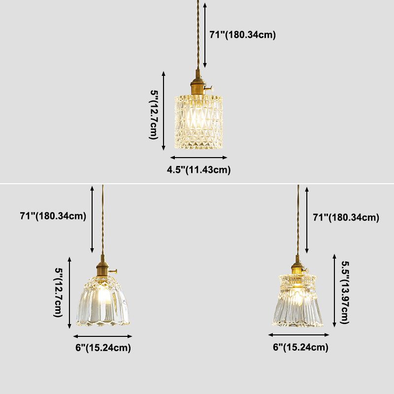 Lampada a sospensione a sospensione a testa singola ottone per cucina il ristorante da cucina
