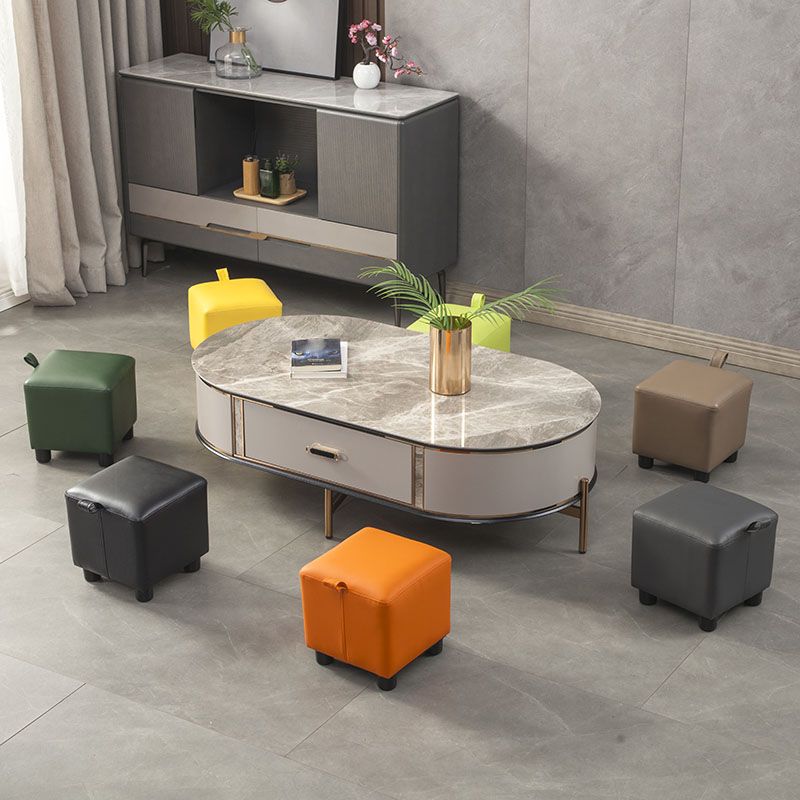 Faux Leather Standard Square Water Resistant Indoor Standard