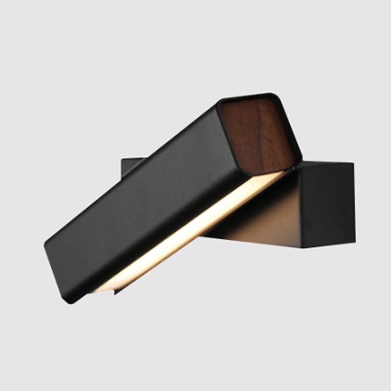 Luz de pared giratoria LED de aluminio en una lámpara de pared acrílica de estilo conciso moderno para dormitorio