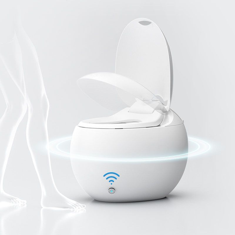 Modern Auto One Piece Toilet Siphon Jet Round Toilet with Sterilization Function