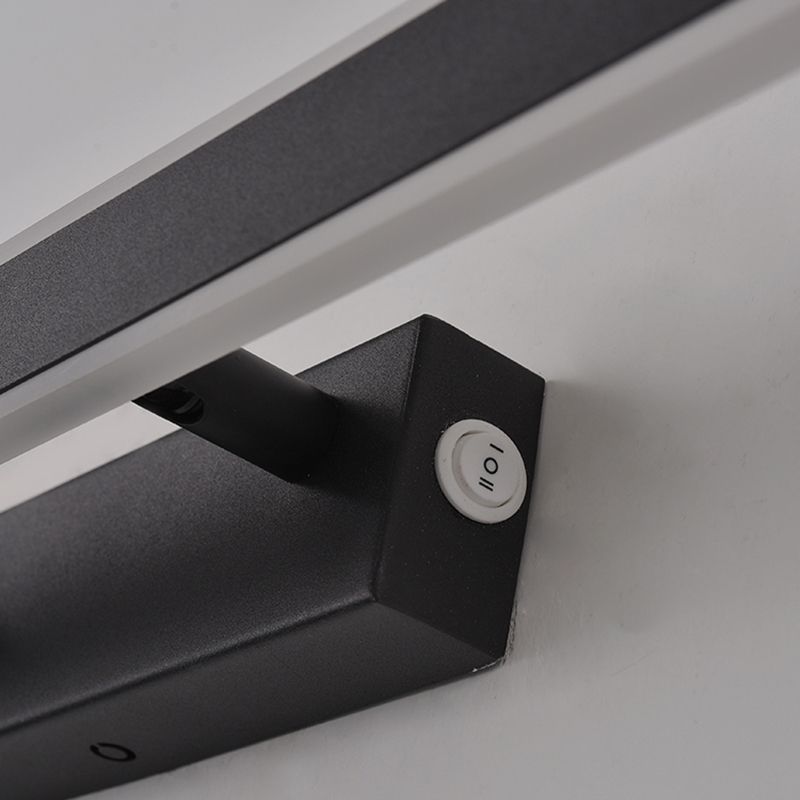 Style minimaliste moderne Améliorations d'éclairage de vanité de vanité rationalisée Idées d'éclairage de vanité acrylique pour salle de bain