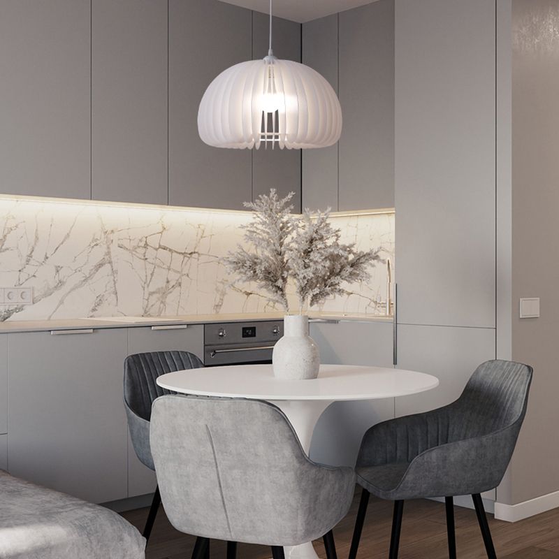 Style moderne Creative Hanging Lamp Acrylique 1 Light Pumpkin Shape Pendante Pendante for Corridor