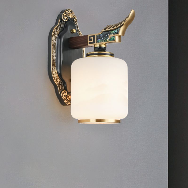 Glass Shade Wall Mounted Light Fixture Modernism Wall Mounted Sconce