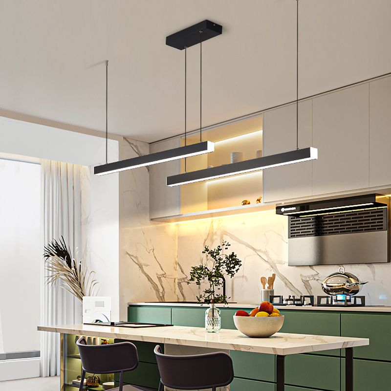 Linear Island Pendant LED New Modern Ceiling Pendant Light for Dining Room