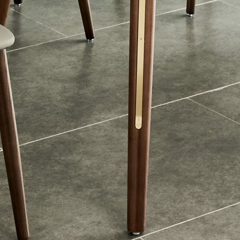 Modern Dining Round Table Sintered Stone Table with 4 Legs for Home