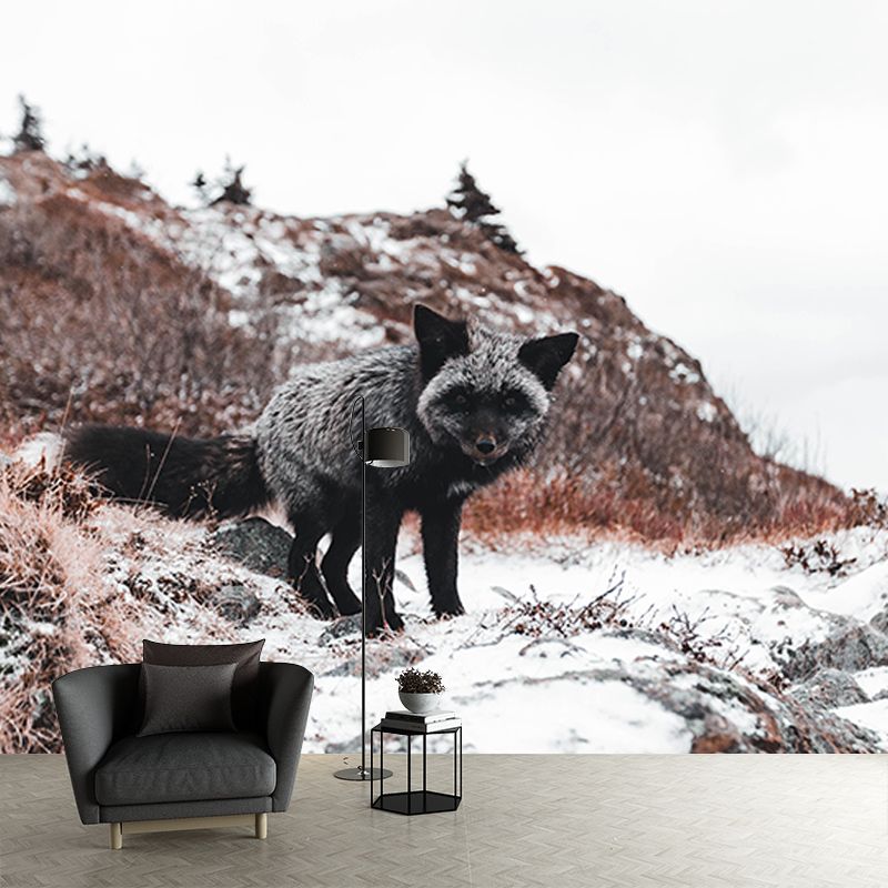 Fancy 3D Print Style Wild Animal Mural Mildew Resistant Room Wall Art