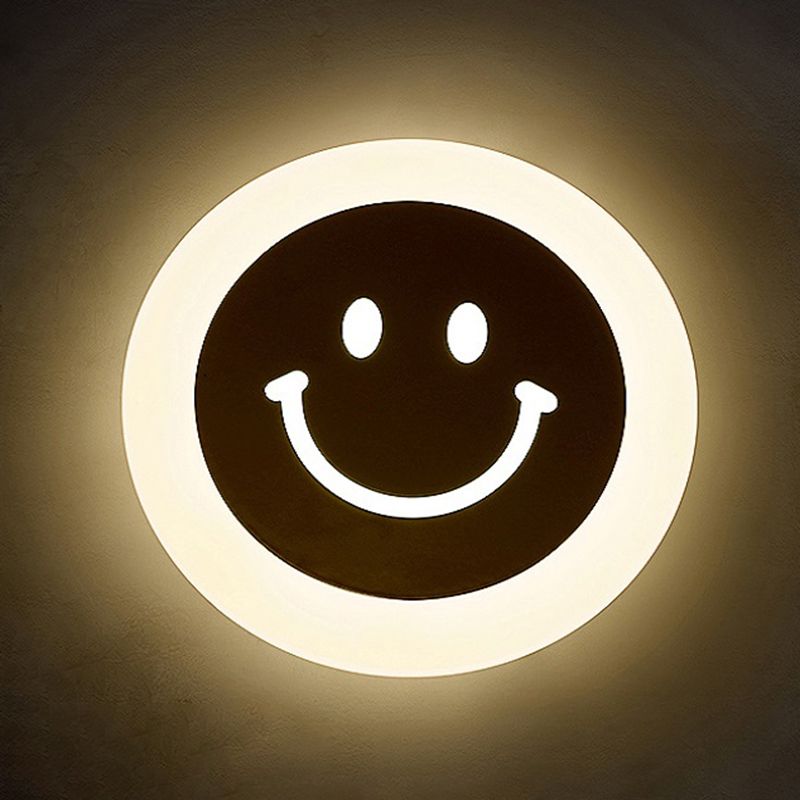 Moderne minimalistische stijl ronde schijf muur licht stonzes acryl sconce lichten voor woonkamer