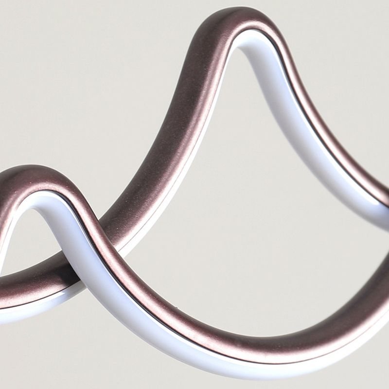 Nordic Aluminum Island Light Linear 2 Lights LED Island Pendant for Dining Room