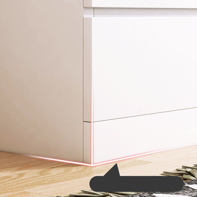 Contemporary Bedroom Wooden Storage Chest Vertical Chest with Drawers