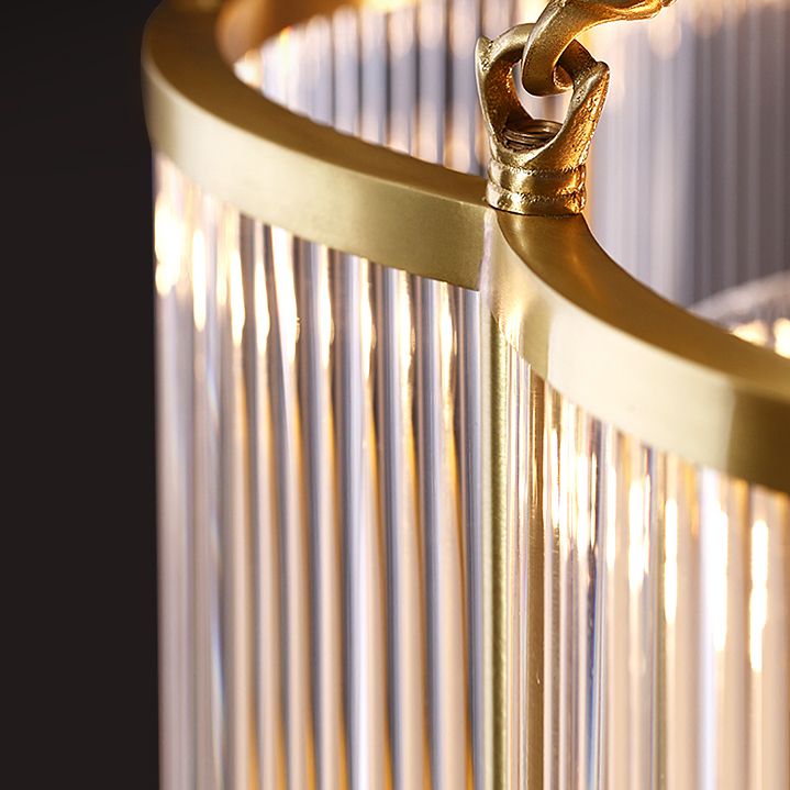 Gold Schattierte Deckenbefestigung Einfache Kristall-Schlafzimmer-Deckenhalterung Licht Befestigung