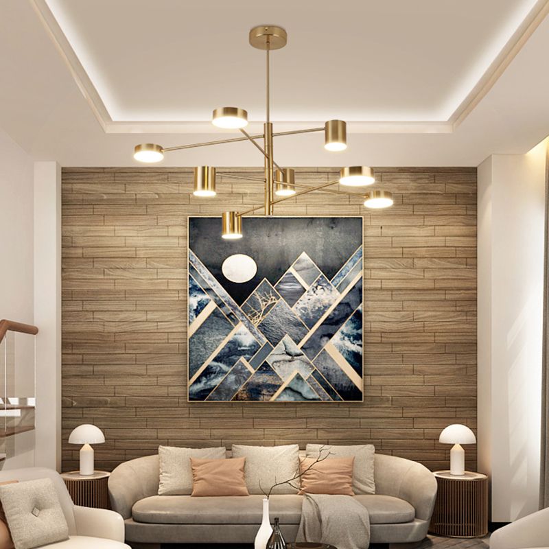 Moderne stijl cilindervorm hangsel kroonluchters metalen kroonluchter lichten