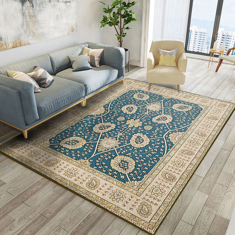 Traditional Americana Print Area Carpet Polyester Area Tapijt Anti-slip Easy Care Tapijt voor huisdecoratie