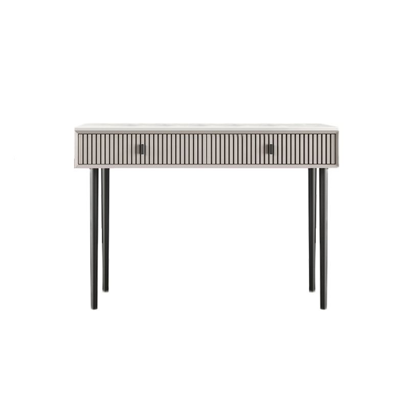 Glam Solid Wood Make-up Vanity Slate Top Vanity Dressing Table