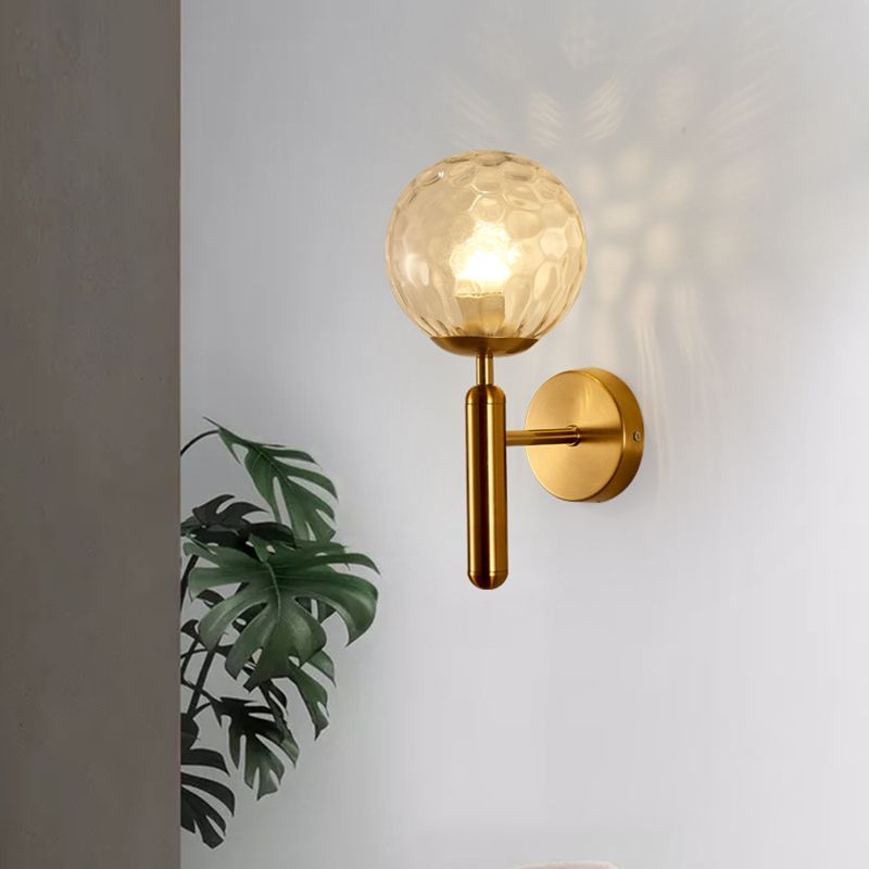 Lampe murale sphérique de style moderne 1 éclairage mural clair
