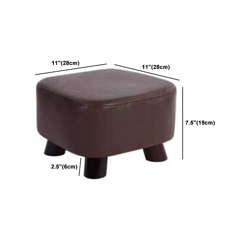 Modern Pure Color Standard Stain Resistant Leather Indoor Standard