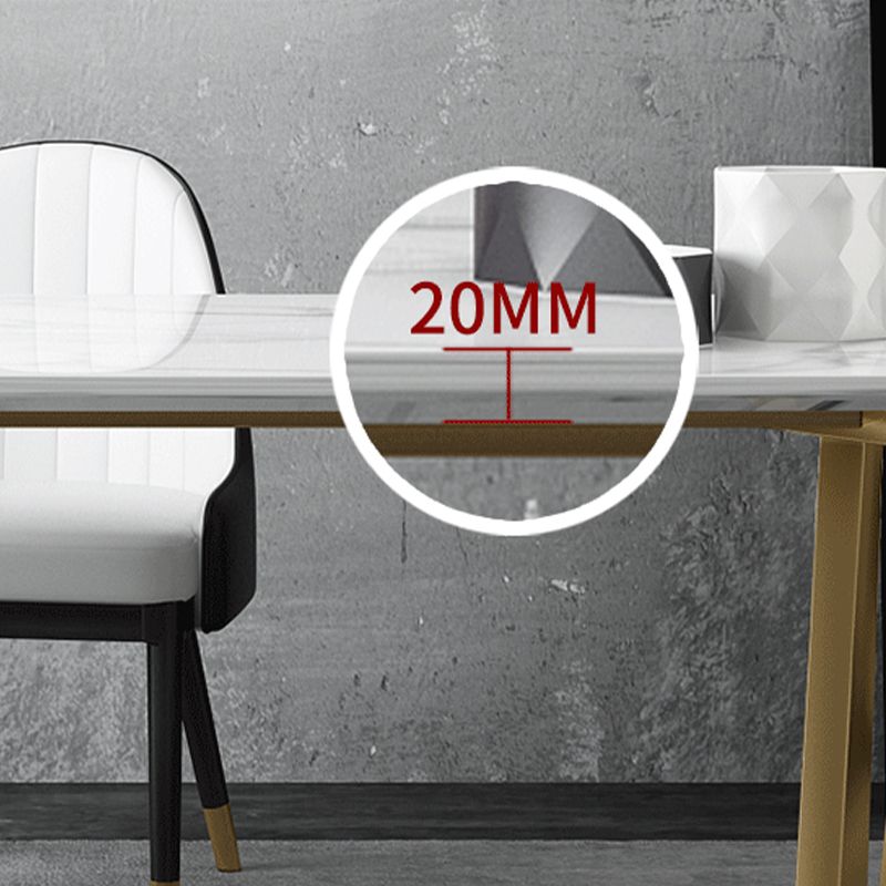 Glam 1/5/7 pezzi set da pranzo tavolo da pranzo in pietra sinterizzato per uso domestico