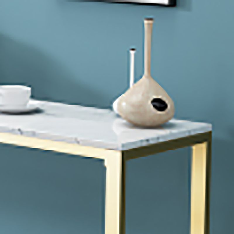 Glam Pub Table Faux Marble Bar Height Rectangle Bar Table for Indoor