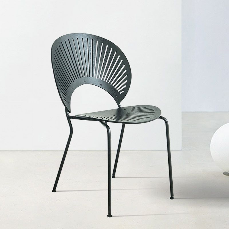 Industrial Metal Dining Room Chair Open Back Dining Chair for Restaurant Use