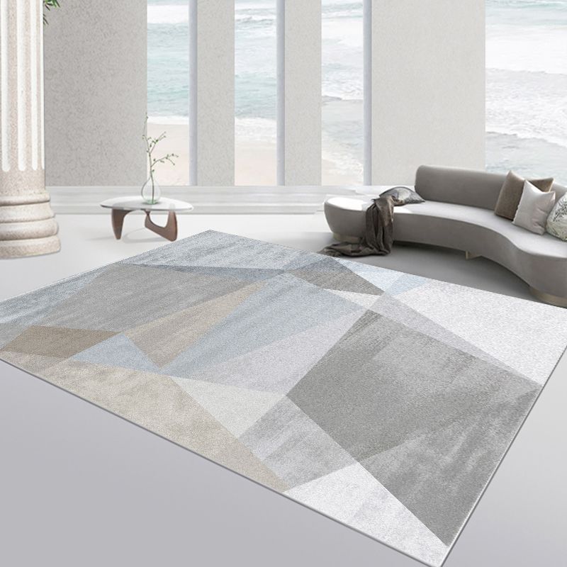 Natuurlijk geometrisch patroon tapijt polyester tapijtkleurige resistent binnen vloerkleed voor woningdecoratie