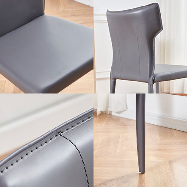 Modern Indoor Dining Room Chair Wingback Upholstered Side Chair