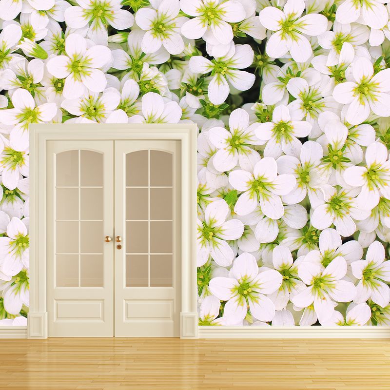 Sea of Flowers Mural Moisture Resistant Wallpaper Wall Decor for House Interior