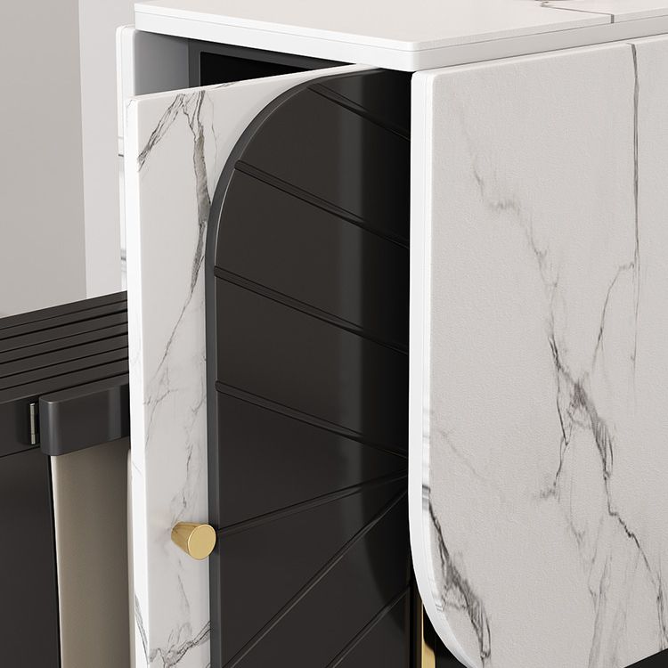 Rechthoekige 29-inch eettafel, eigentijdse eetkamercollectie met neerklapbaar blad