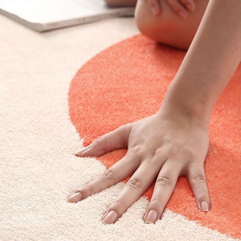 Tapis Simple marron en Polyester, couleur bosselée, lavable, pour l'intérieur, pour la décoration de la maison