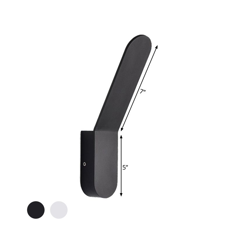 Luce rondella a parete di piega bianca/bianca con forma ovale illuminazione calda/bianca LED SCONCE MALOTTO MOLTO PER CORRIDORE