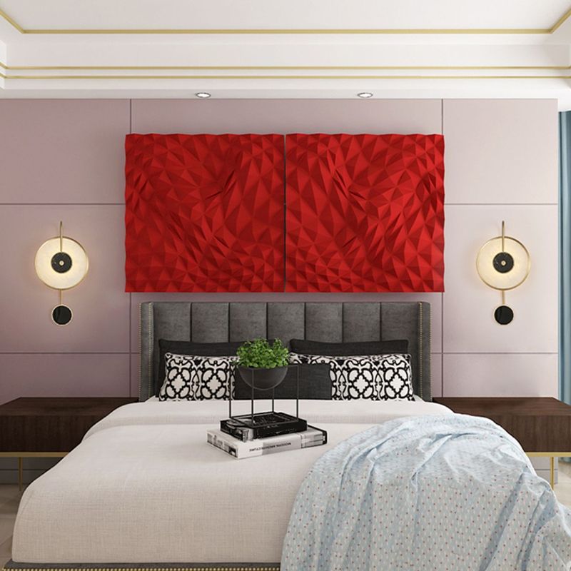 Round Shade Wall Lamp Modern White Shape Wall Mounted Lighting for Bedroom