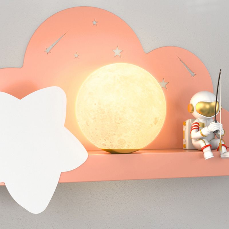 Modern Style Spherical Shape Wall Sconce Metal 1 Light Wall Lighting for Bedroom