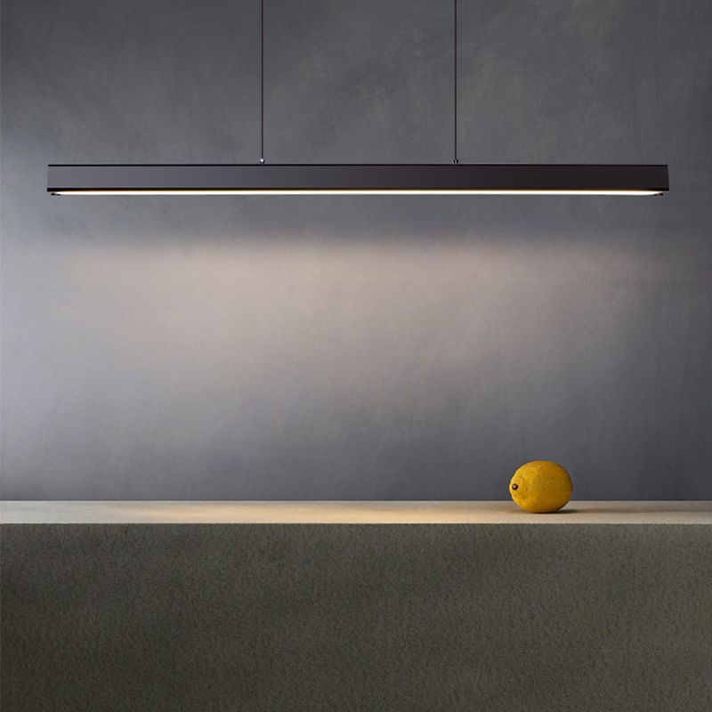 Simple Characteristic Modern Nordic Style LED Hanging Island Pendant Light for Dining Room Office