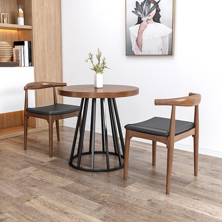 Modern 1/2/3 Pieces Dining Set Round Pine Wood Dining Table for Dining Room