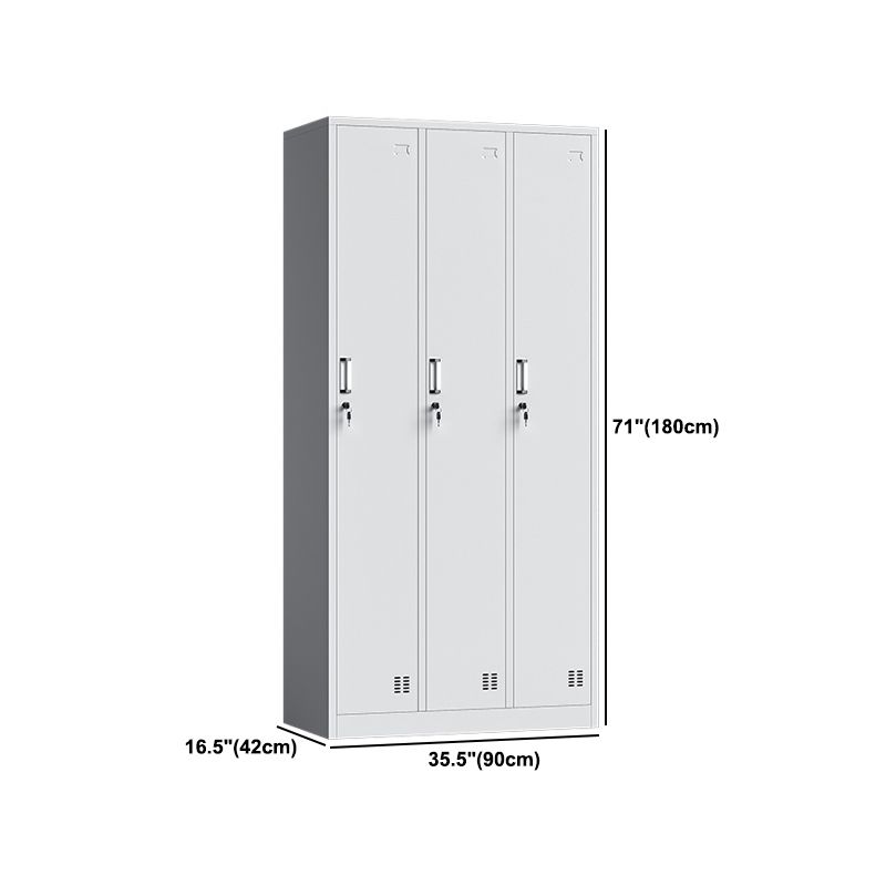 White Steel Wardrobe Cabinet Modern Wardrobe Armoire for Home