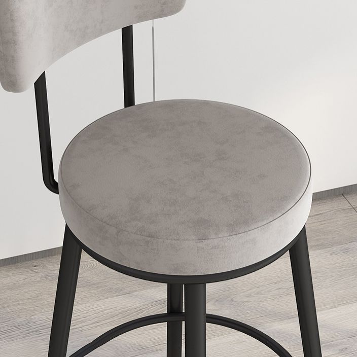 Modern Round Bar Table Set 1/3 Pcs Stone Top Bar Table and Leather Upholstered Stools