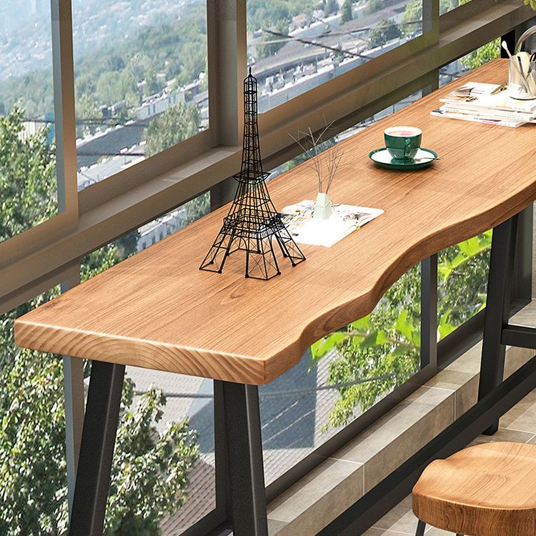 Modern Bar Table Set 1/2/4 Pcs Pine Solid Wood Bar Table and Backless Stools