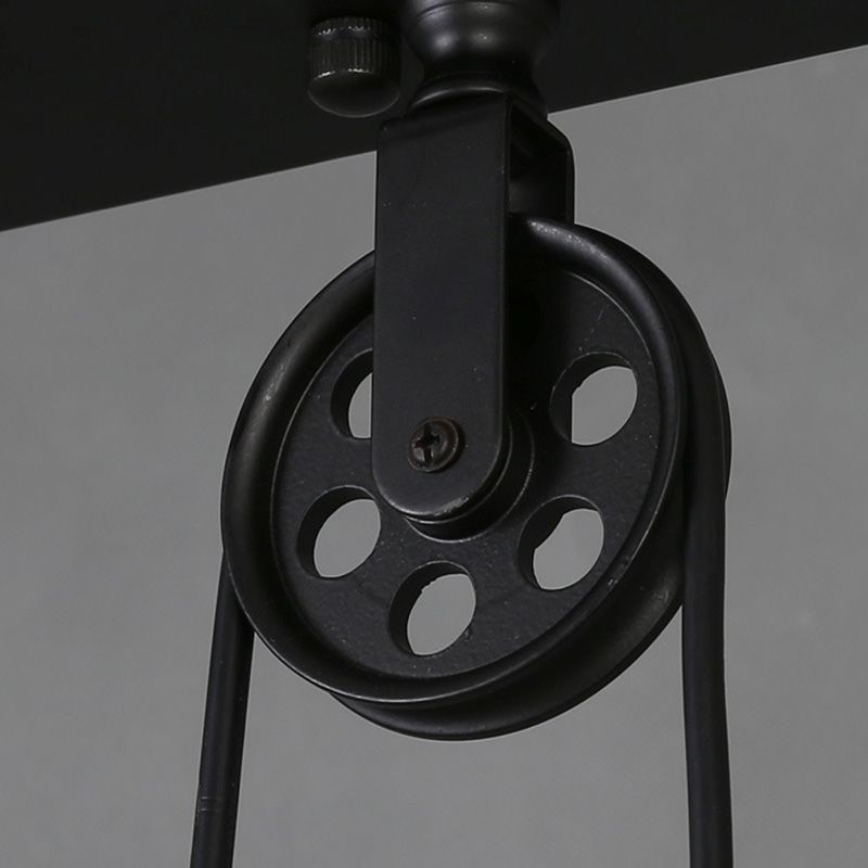 Cone Island Chandelier Lights Retro Industrial Style Metallic Chandelier Lighting Fixtures for Dining Table