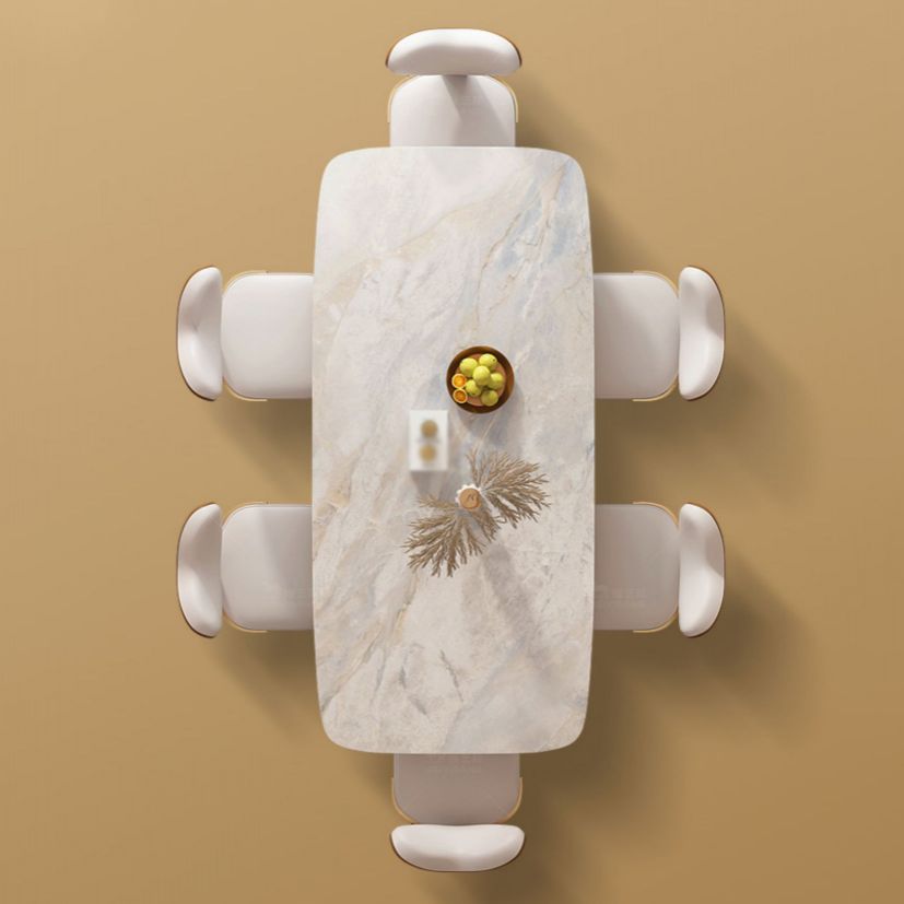 Glam 1/4/5/7 Pieces Dining Set Sintered Stone Dining Table Set for Dining Areas