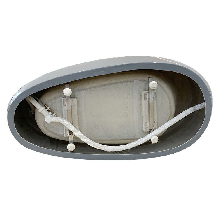 Modern 25.2-inch Tall Acrylic Bathtub Freestanding Soaking Bath (Board not Included)